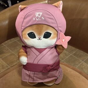 Pink mofusand Ninja Nyan Plush